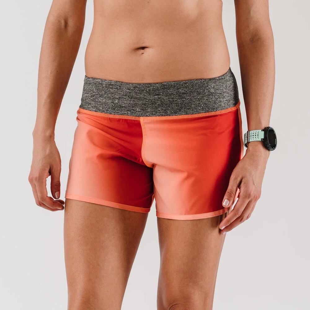 Rabbit Hopper 4" Shorts Nectarine Ombre Running Activewear Athletic